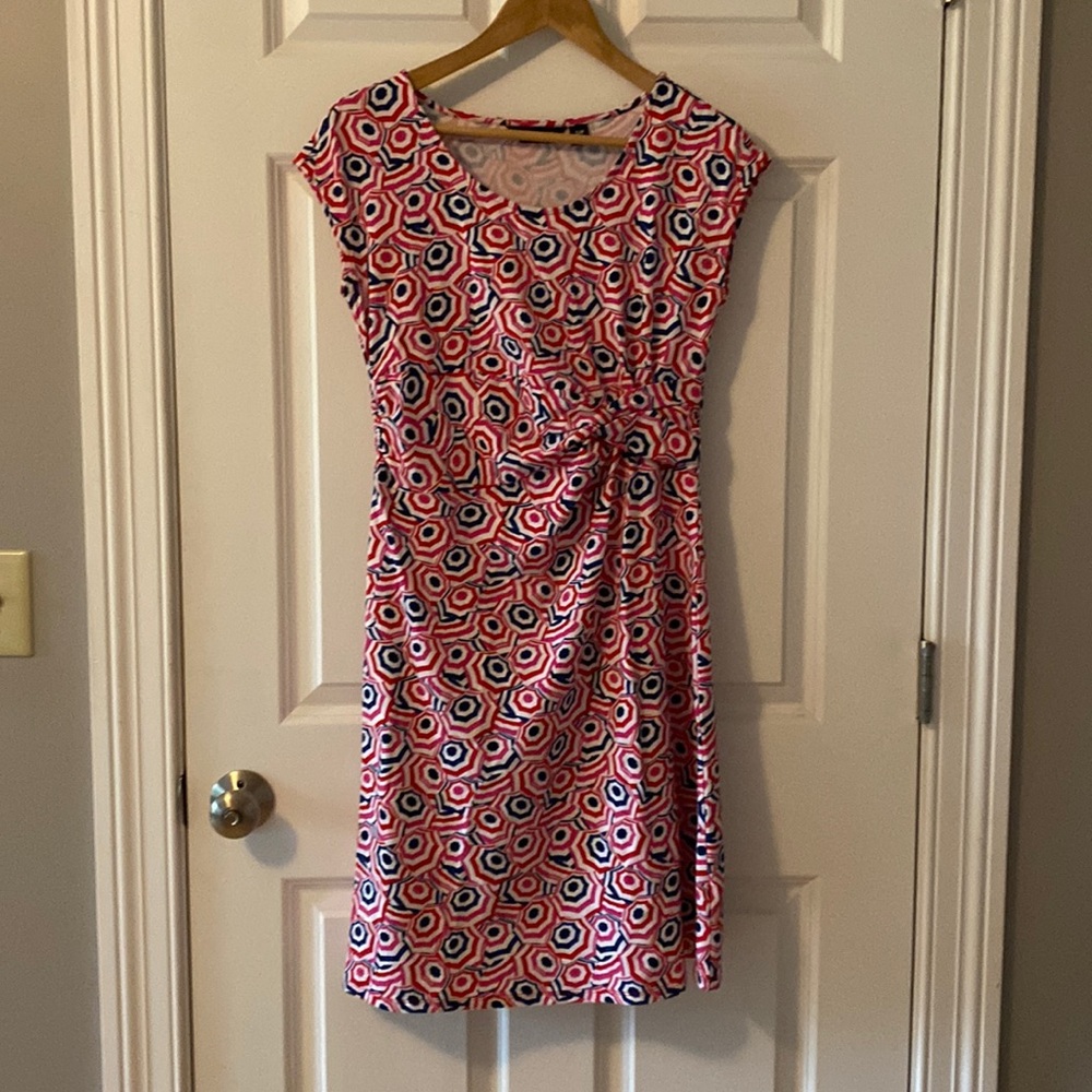 Lands End Umbrella Print Midi Dress SP